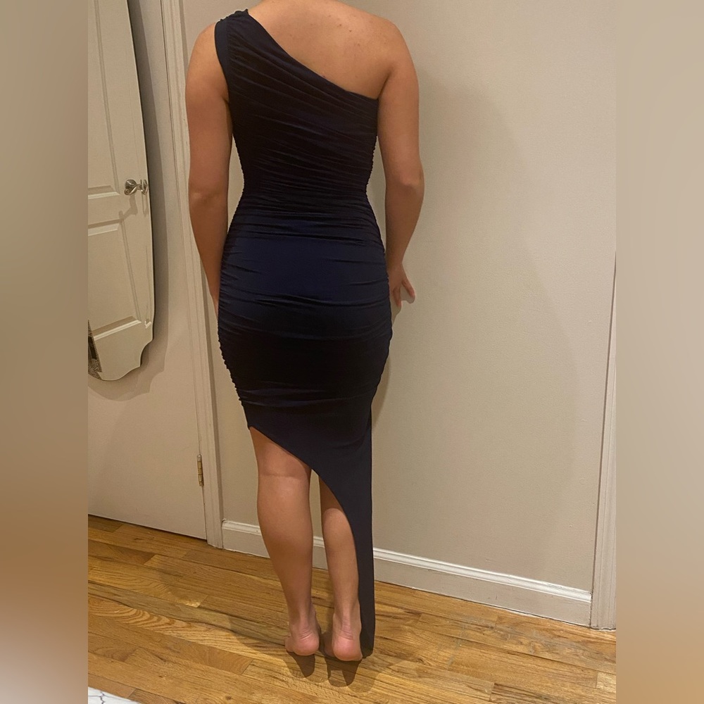 Nookie One-Shoulder, Blue Navy Gown - Picture 4 of 4